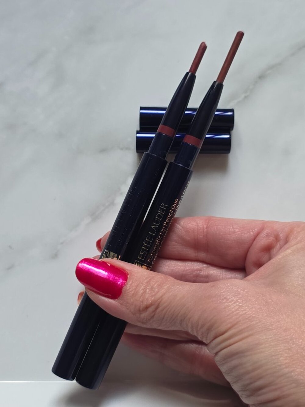 2 x Estee Lauder 05 CAFE ROSE Automatic Lip Pencil Duo